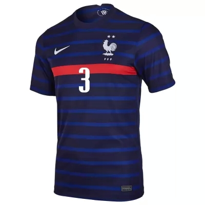 Muži Francúzske Národné Futbalové Mužstvo Presnel Kimpembe #3 Domáci Tmavomodrá Dresy 2021 Košele Dres