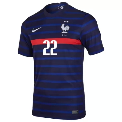 Ženy Francúzske Národné Futbalové Mužstvo Wissam Ben Yedder #22 Domáci Tmavomodrá Dresy 2021 Košele Dres