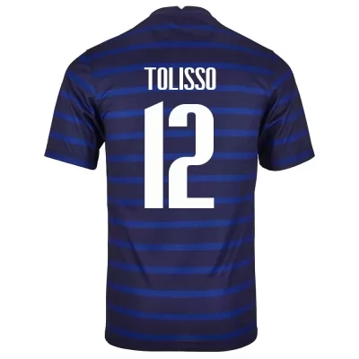Ženy Francúzske národné futbalové mužstvo Corentin Tolisso #12 Domáci Tmavomodrá Dresy 2021 Košele Dres