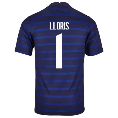 Muži Francúzske národné futbalové mužstvo Hugo Lloris #1 Domáci Tmavomodrá Dresy 2021 Košele Dres