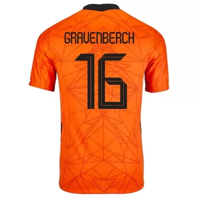 Deti Holandské národné futbalové mužstvo Ryan Gravenberch #16 Domáci Oranžová Dresy 2021 Košele Dres