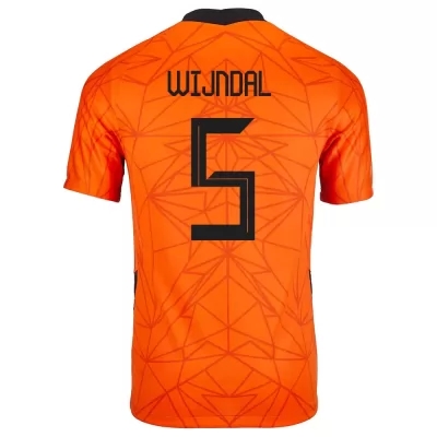 Ženy Holandské národné futbalové mužstvo Owen Wijndal #5 Domáci Oranžová Dresy 2021 Košele Dres