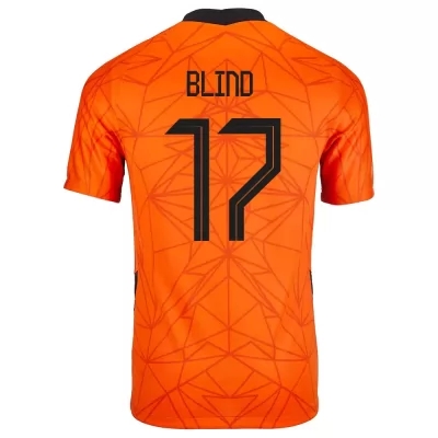 Muži Holandské národné futbalové mužstvo Daley Blind #17 Domáci Oranžová Dresy 2021 Košele Dres