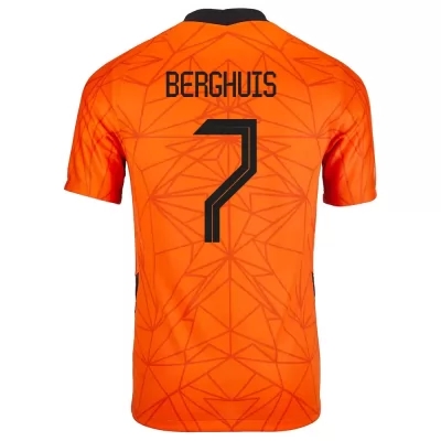Ženy Holandské národné futbalové mužstvo Steven Berghuis #7 Domáci Oranžová Dresy 2021 Košele Dres