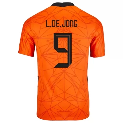 Deti Holandské národné futbalové mužstvo Luuk de Jong #9 Domáci Oranžová Dresy 2021 Košele Dres