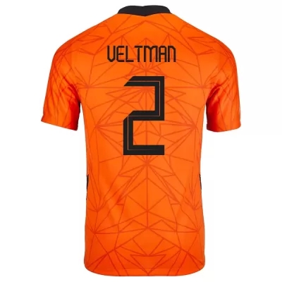 Deti Holandské národné futbalové mužstvo Joël Veltman #2 Domáci Oranžová Dresy 2021 Košele Dres