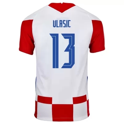 Muži Chorvátske národné futbalové mužstvo Nikola Vlasic #13 Domáci Červená Biela Dresy 2021 Košele Dres