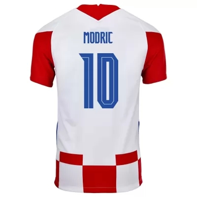 Ženy Chorvátske národné futbalové mužstvo Luka Modric #10 Domáci Červená Biela Dresy 2021 Košele Dres