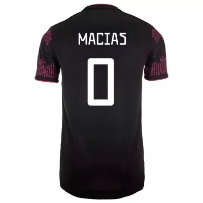 Muži Mexické národné futbalové mužstvo Jose Macias #0 Domáci Červená Ruža Dresy 2021 Košele Dres