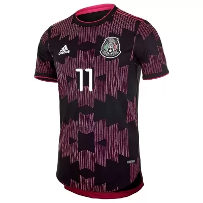 Muži Mexické Národné Futbalové Mužstvo Alan Pulido #11 Domáci Červená Ruža Dresy 2021 Košele Dres