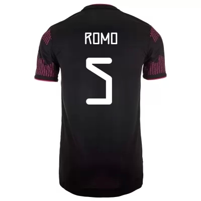 Ženy Mexické národné futbalové mužstvo Luis Romo #5 Domáci Červená Ruža Dresy 2021 Košele Dres