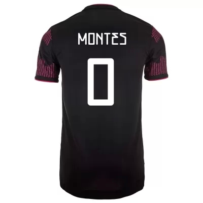 Muži Mexické národné futbalové mužstvo Cesar Montes #0 Domáci Červená Ruža Dresy 2021 Košele Dres