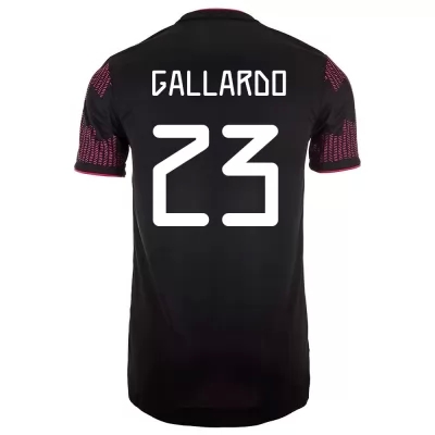 Deti Mexické národné futbalové mužstvo Jesus Gallardo #23 Domáci Červená Ruža Dresy 2021 Košele Dres