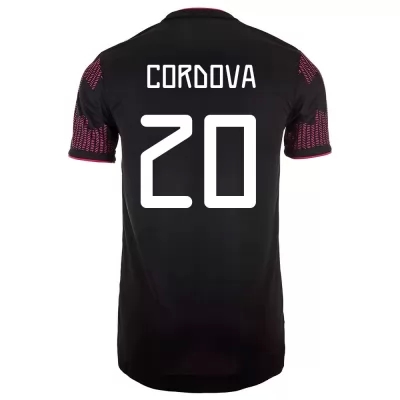 Deti Mexické národné futbalové mužstvo Sebastian Cordova #20 Domáci Červená Ruža Dresy 2021 Košele Dres