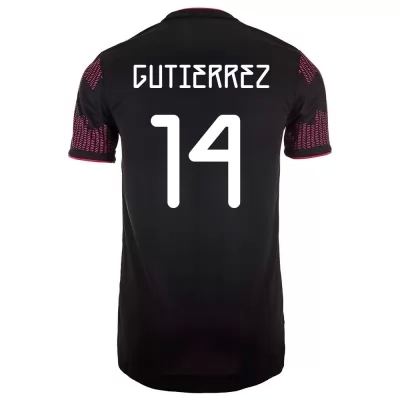 Muži Mexické národné futbalové mužstvo Erick Gutierrez #14 Domáci Červená Ruža Dresy 2021 Košele Dres