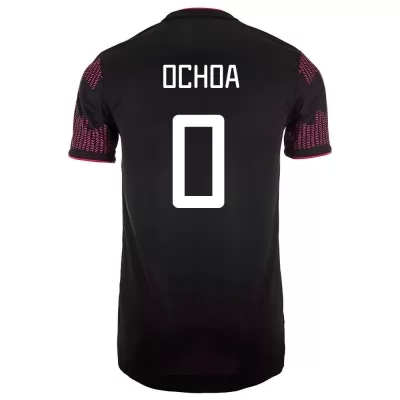 Muži Mexické národné futbalové mužstvo Guillermo Ochoa #0 Domáci Červená Ruža Dresy 2021 Košele Dres