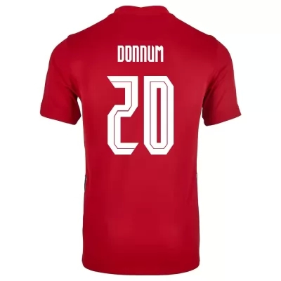 Muži Nórske Národné Futbalové Mužstvo Aron Donnum #20 Domáci Červená Dresy 2021 Košele Dres