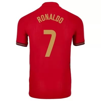 Muži Portugalské národné futbalové mužstvo Cristiano Ronaldo #7 Domáci Červená Dresy 2021 Košele Dres