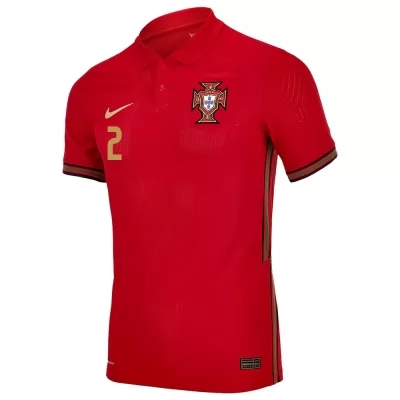 Deti Portugalské Národné Futbalové Mužstvo Nelson Semedo #2 Domáci Červená Dresy 2021 Košele Dres