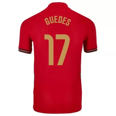 Deti Portugalské národné futbalové mužstvo Goncalo Guedes #17 Domáci Červená Dresy 2021 Košele Dres