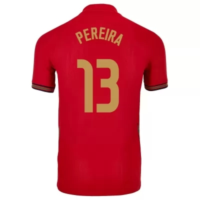 Muži Portugalské národné futbalové mužstvo Danilo Pereira #13 Domáci Červená Dresy 2021 Košele Dres