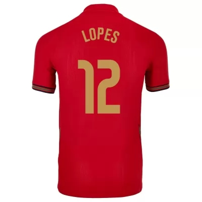 Ženy Portugalské národné futbalové mužstvo Anthony Lopes #12 Domáci Červená Dresy 2021 Košele Dres
