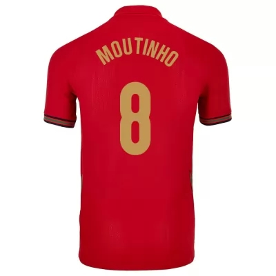 Muži Portugalské národné futbalové mužstvo Joao Moutinho #8 Domáci Červená Dresy 2021 Košele Dres