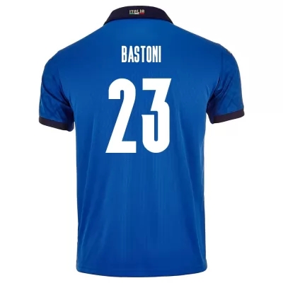 Deti Talianske národné futbalové mužstvo Alessandro Bastoni #23 Domáci Modrá Dresy 2021 Košele Dres