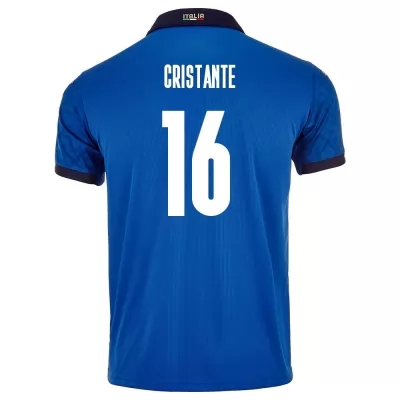 Ženy Talianske národné futbalové mužstvo Bryan Cristante #16 Domáci Modrá Dresy 2021 Košele Dres