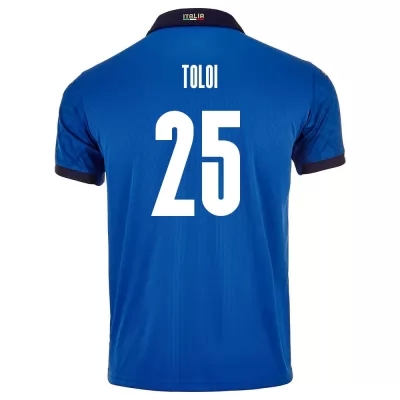 Muži Talianske národné futbalové mužstvo Rafael Toloi #25 Domáci Modrá Dresy 2021 Košele Dres