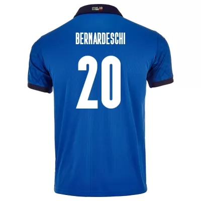 Ženy Talianske Národné Futbalové Mužstvo Federico Bernardeschi #20 Domáci Modrá Dresy 2021 Košele Dres