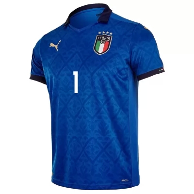Muži Talianske Národné Futbalové Mužstvo Salvatore Sirigu #1 Domáci Modrá Dresy 2021 Košele Dres