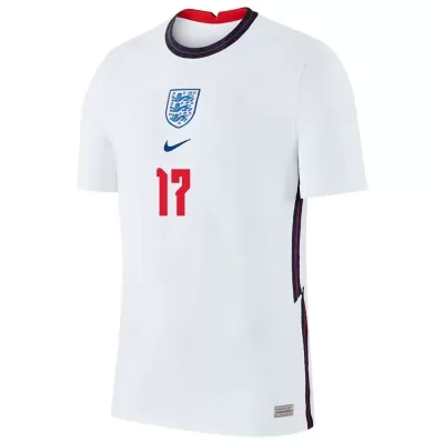 Ženy Anglické Národné Futbalové Mužstvo Jadon Sancho #17 Domáci Biely Dresy 2021 Košele Dres