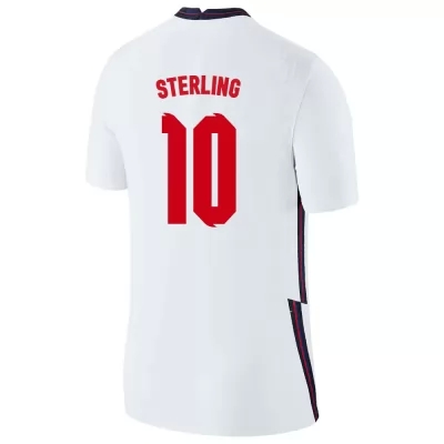 Deti Anglické národné futbalové mužstvo Raheem Sterling #10 Domáci Biely Dresy 2021 Košele Dres
