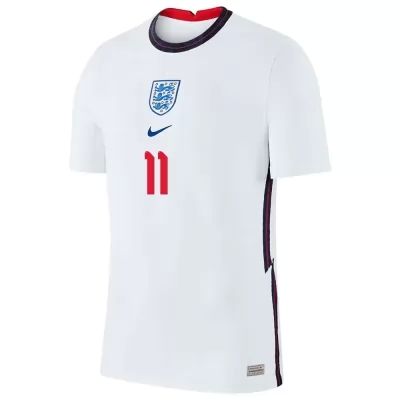 Deti Anglické Národné Futbalové Mužstvo Marcus Rashford #11 Domáci Biely Dresy 2021 Košele Dres