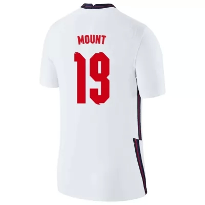 Muži Anglické národné futbalové mužstvo Mason Mount #19 Domáci Biely Dresy 2021 Košele Dres