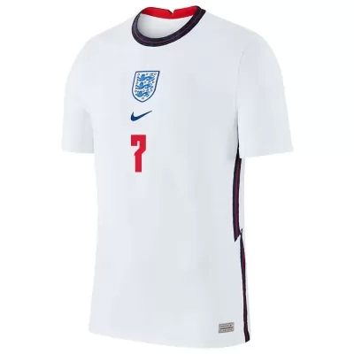 Muži Anglické Národné Futbalové Mužstvo Jack Grealish #7 Domáci Biely Dresy 2021 Košele Dres