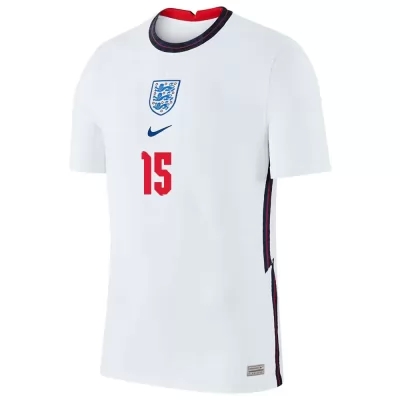 Ženy Anglické Národné Futbalové Mužstvo Tyrone Mings #15 Domáci Biely Dresy 2021 Košele Dres