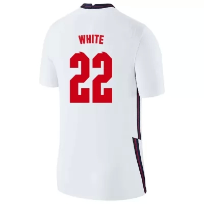 Muži Anglické národné futbalové mužstvo Ben White #22 Domáci Biely Dresy 2021 Košele Dres