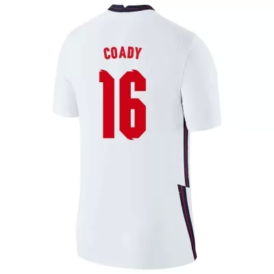 Muži Anglické národné futbalové mužstvo Conor Coady #16 Domáci Biely Dresy 2021 Košele Dres
