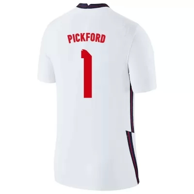 Deti Anglické národné futbalové mužstvo Jordan Pickford #1 Domáci Biely Dresy 2021 Košele Dres