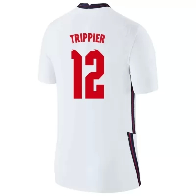 Muži Anglické národné futbalové mužstvo Kieran Trippier #12 Domáci Biely Dresy 2021 Košele Dres