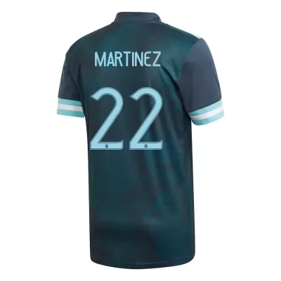 Deti Argentínske národné futbalové mužstvo Lautaro Martinez #22 Vonkajší Tmavomodrá Dresy 2021 Košele Dres