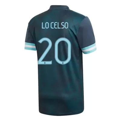 Deti Argentínske národné futbalové mužstvo Giovani Lo Celso #20 Vonkajší Tmavomodrá Dresy 2021 Košele Dres