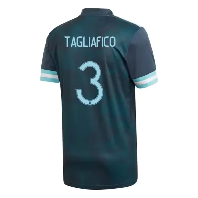 Ženy Argentínske národné futbalové mužstvo Nicolas Tagliafico #3 Vonkajší Tmavomodrá Dresy 2021 Košele Dres
