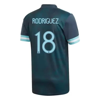 Muži Argentínske národné futbalové mužstvo Guido Rodriguez #18 Vonkajší Tmavomodrá Dresy 2021 Košele Dres