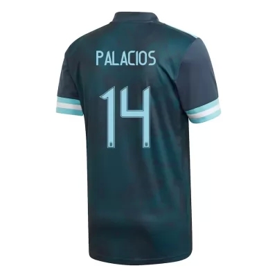 Muži Argentínske národné futbalové mužstvo Exequiel Palacios #14 Vonkajší Tmavomodrá Dresy 2021 Košele Dres