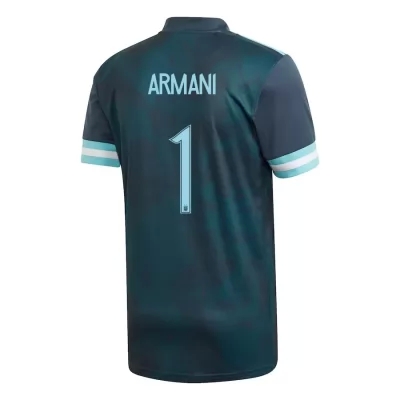 Muži Argentínske národné futbalové mužstvo Franco Armani #1 Vonkajší Tmavomodrá Dresy 2021 Košele Dres
