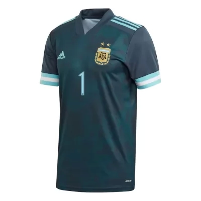 Deti Argentínske Národné Futbalové Mužstvo Franco Armani #1 Vonkajší Tmavomodrá Dresy 2021 Košele Dres