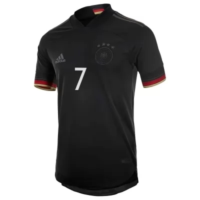 Deti Nemecké Národné Futbalové Mužstvo Kai Havertz #7 Vonkajší čierna Dresy 2021 Košele Dres